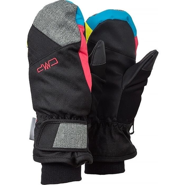 Перчатки детские CMP KIDS SKI MITTEN р. 4 Черно-серо-коралловый (6524824J-35BN)