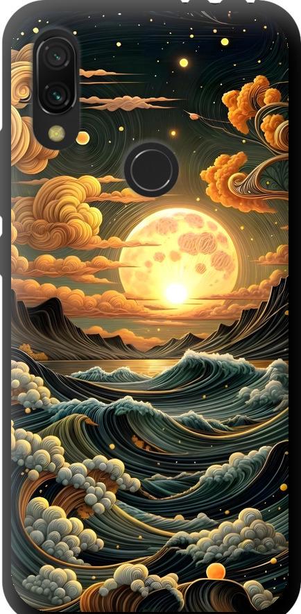 Чехол на Xiaomi Redmi 7 Арт волны (6332b-1669-42517)