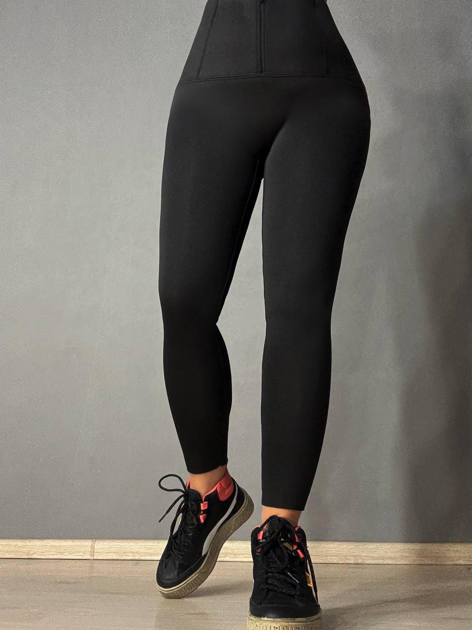 Лосины женские Bocska 2806 утепленные на меху с корсетом L Черный (5870)