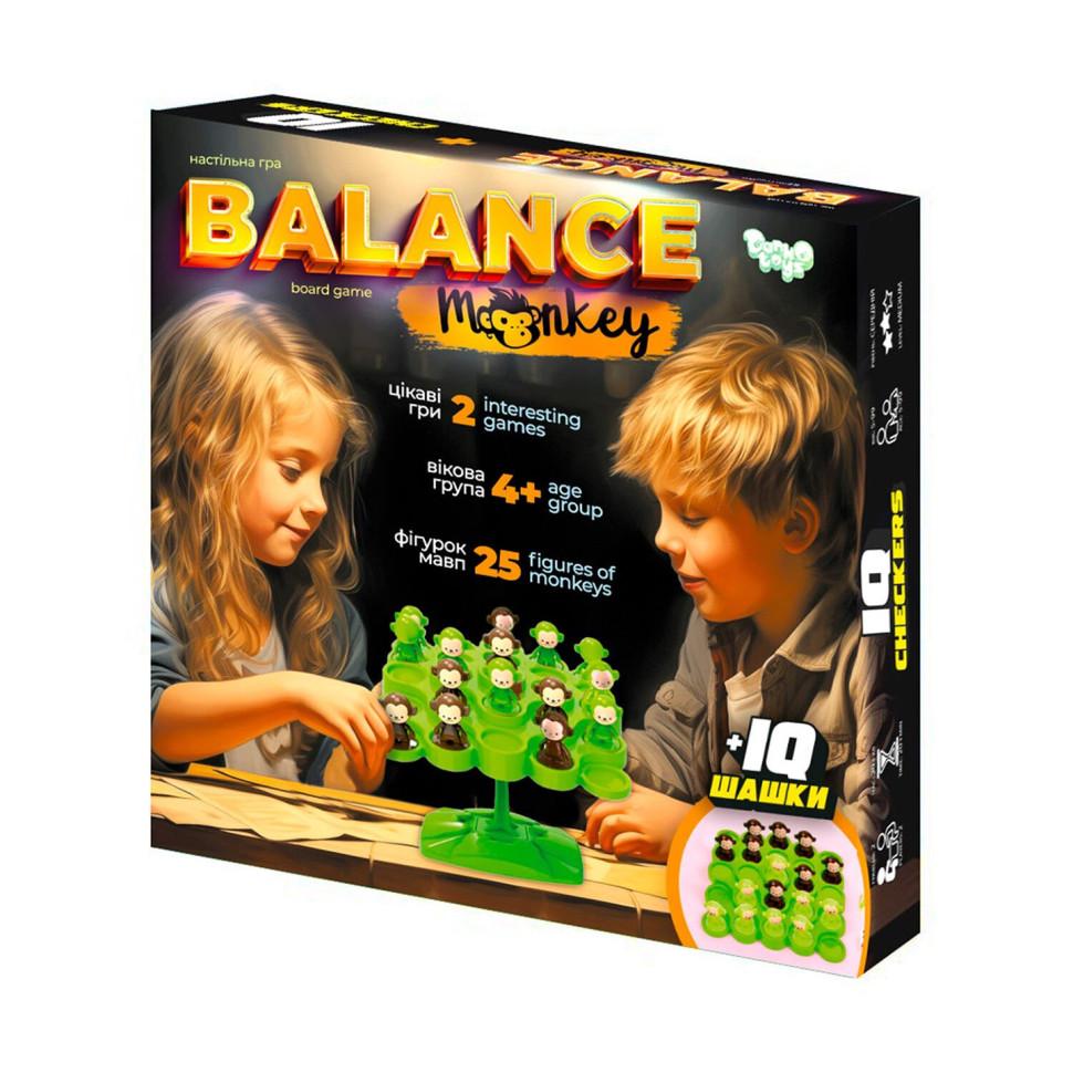 Настільна гра розвиваюча Danko Toys Balance Monkey BalM-01 25 фігурок мавп (RLT39755)
