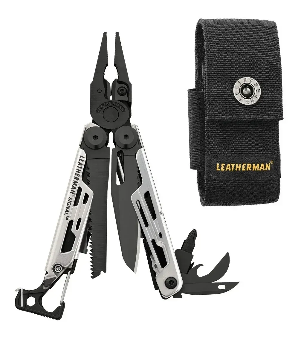 Мультитул Leatherman Signal 19 инструментов с чехлом Black/Silver (26256801) - фото 2