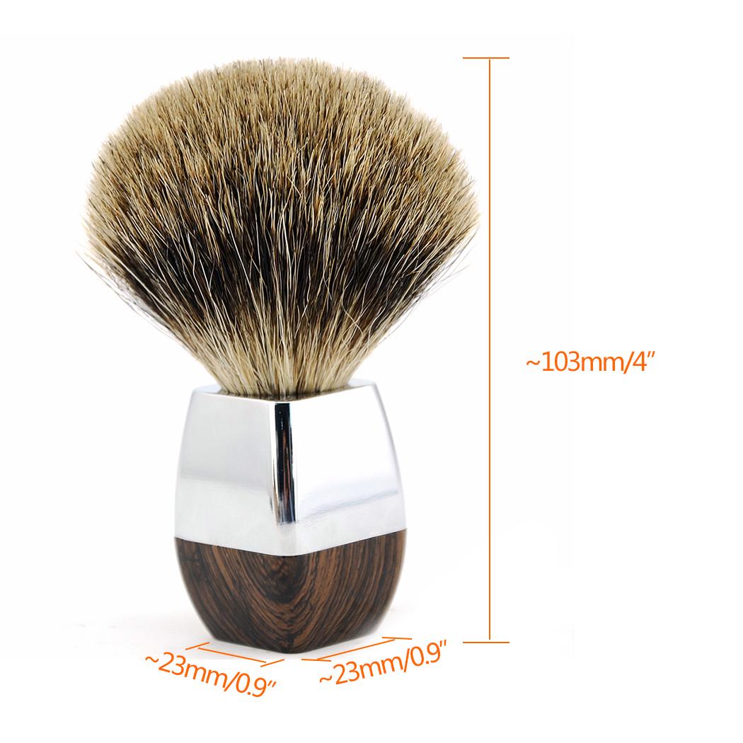 Помазок для бритья с барсучьим ворсом 103х23 мм - фото 6