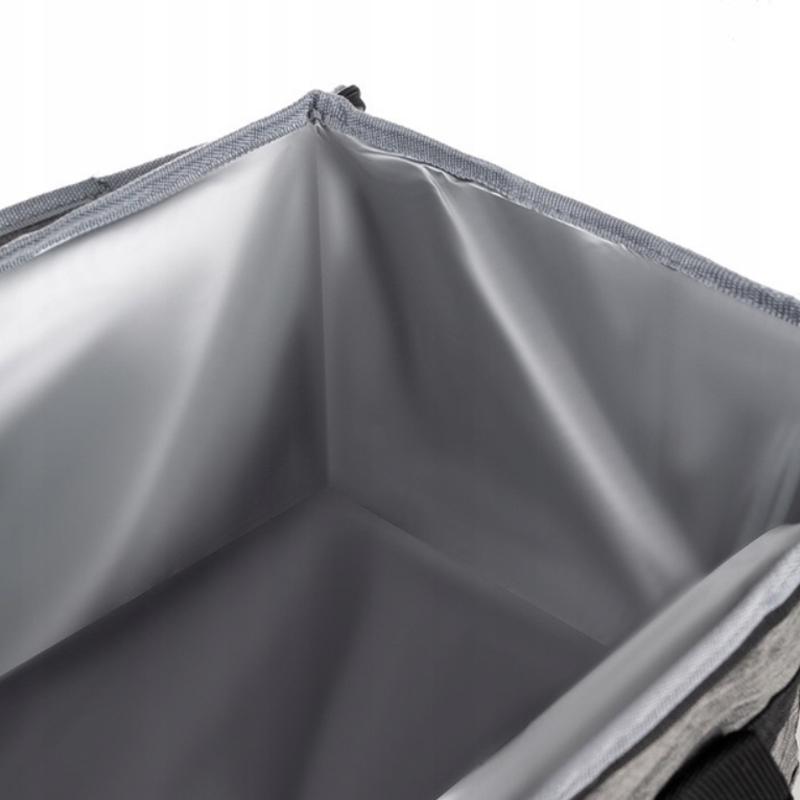 Сумка холодильник для пляжу та пікніка Trizand 23842 20 л з ременем Сірий - фото 5 Сумка холодильник для пляжу та пікніка Trizand 23842 20 л з ременем Сірий - фото 5