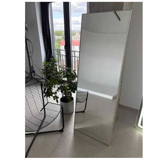 Зеркало настенное в алюминиевой раме для прихожей 190х90 см Белый (29052715)