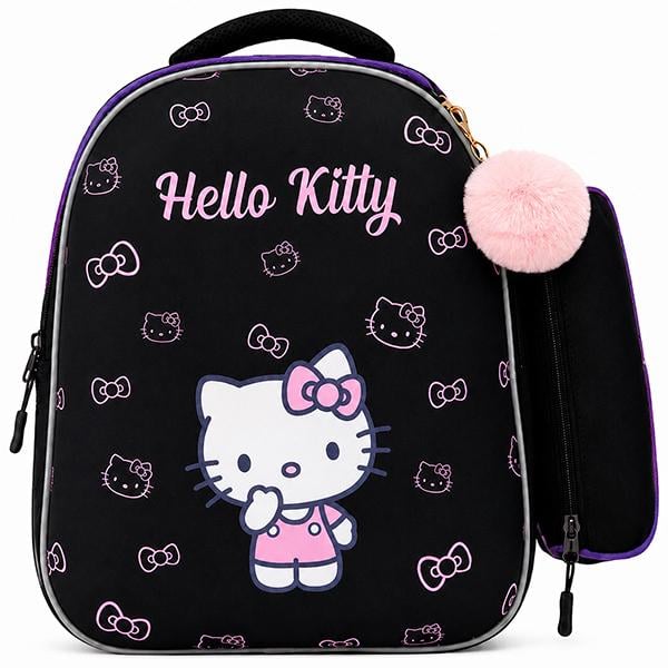 Рюкзак школьный полукаркасный Hello Kitty с пеналом 36х23х17 см (ЦБ-00036828)