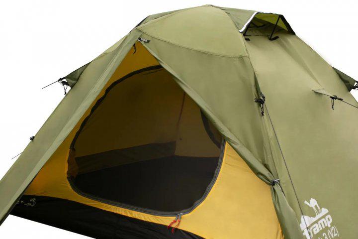 Палатка Tramp Peak 3 V2 трехместная туристическая 360х220х120 см (TRT-026-green) - фото 6