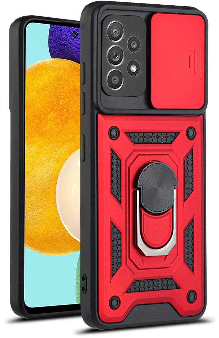 Чехол с защитой камеры 3DGuard Samsung Galaxy A72 A725 Red (37697-2D)