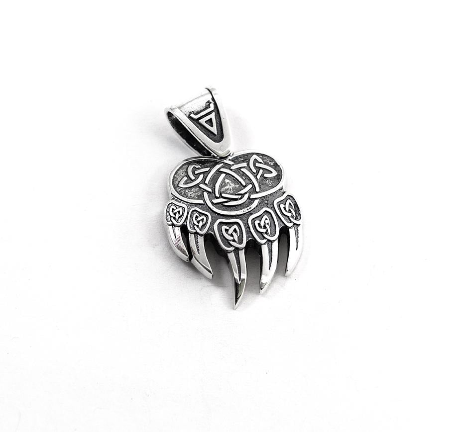 Кулон оберег Maxi Silver 9572 Лапа весёлого медведя (89572)