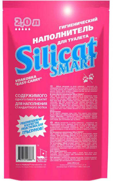 Наполнитель туалетов для кошек Silicat Smart 2,0 л 4 шт. (333790420) - фото 3