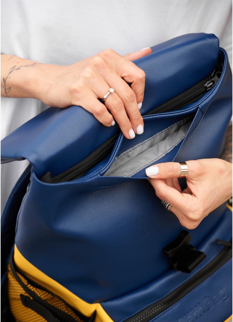 Рюкзак женский Sambag Rene Double 37х31х14 см Желто-голубой (27151116r) - фото 5