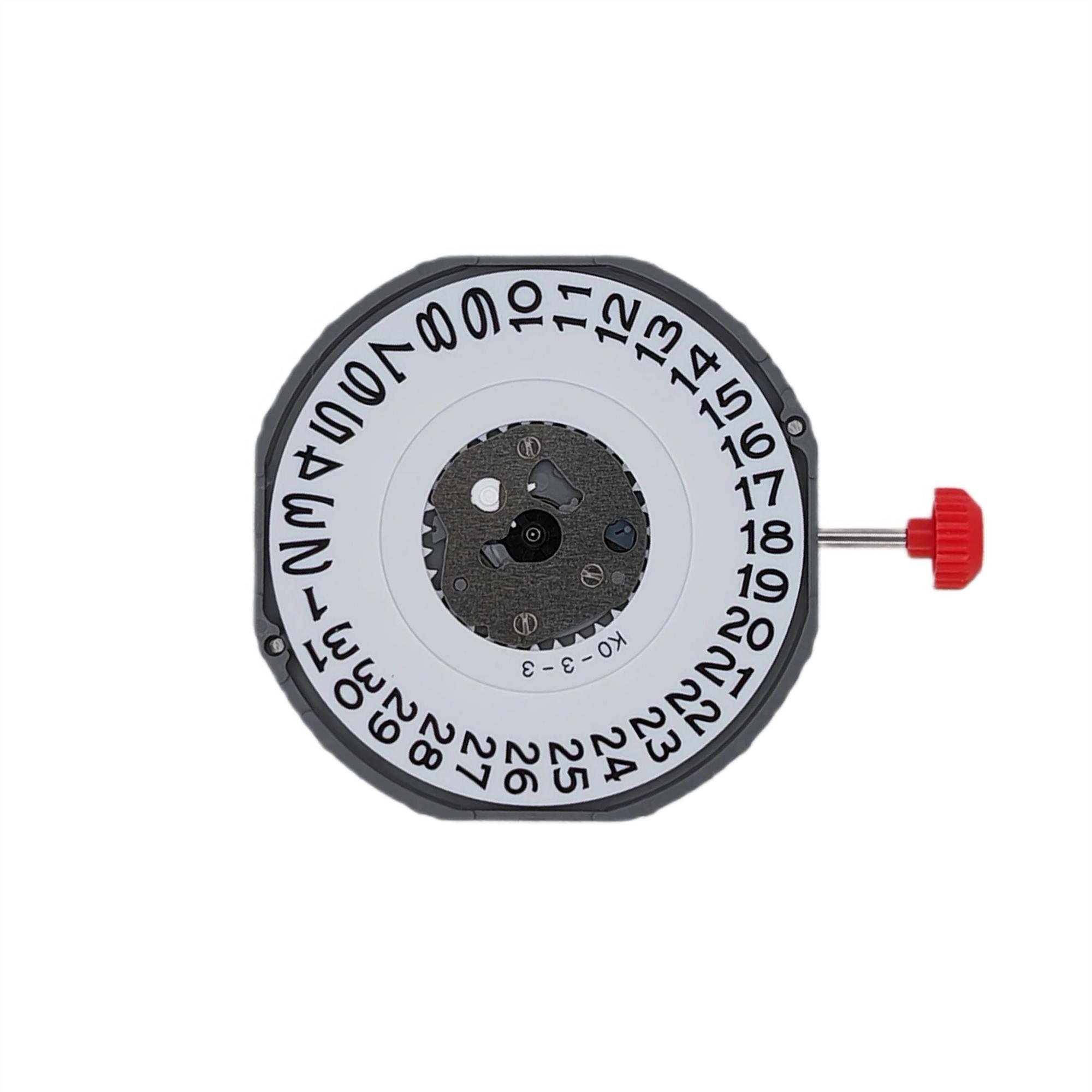 Механизм для наручных часов кварцевый Miyota 2415 под три стрелки с датой на 3 часа ( IBWMY2415-3 )