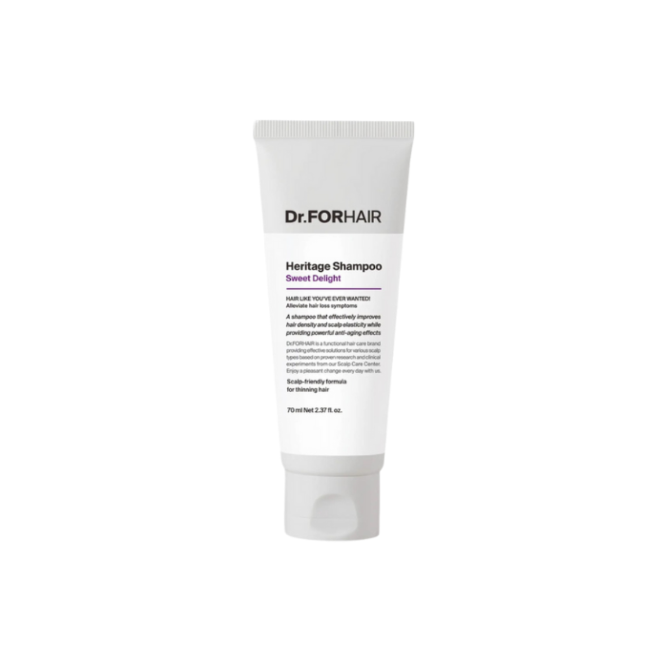 Шампунь антивіковий Dr.FORHAIR Heritage Shampoo Sweet Delight для ослабленої шкіри голови та тонкого волосся 70 мл (8809669502991) Шампунь антивіковий Dr.FORHAIR Heritage Shampoo Sweet Delight для ослабленої шкіри голови та тонкого волосся 70 мл (8809669502991)