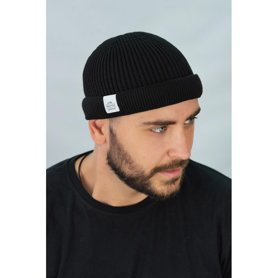 Шапка мужская мини бини Braxton 5506 one size Черный