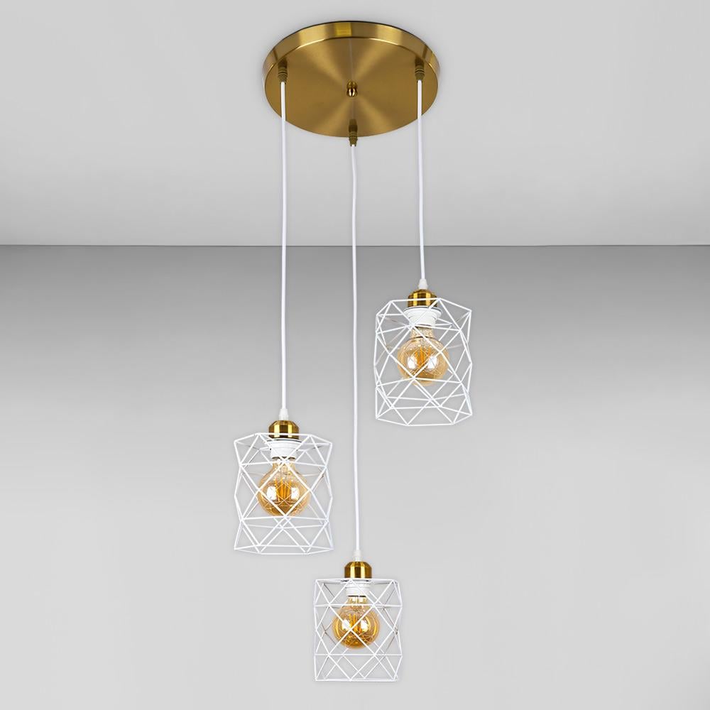 Люстра подвесная Light House LS-17192F-3 BRZ/WH 300 Бронзовый с белым