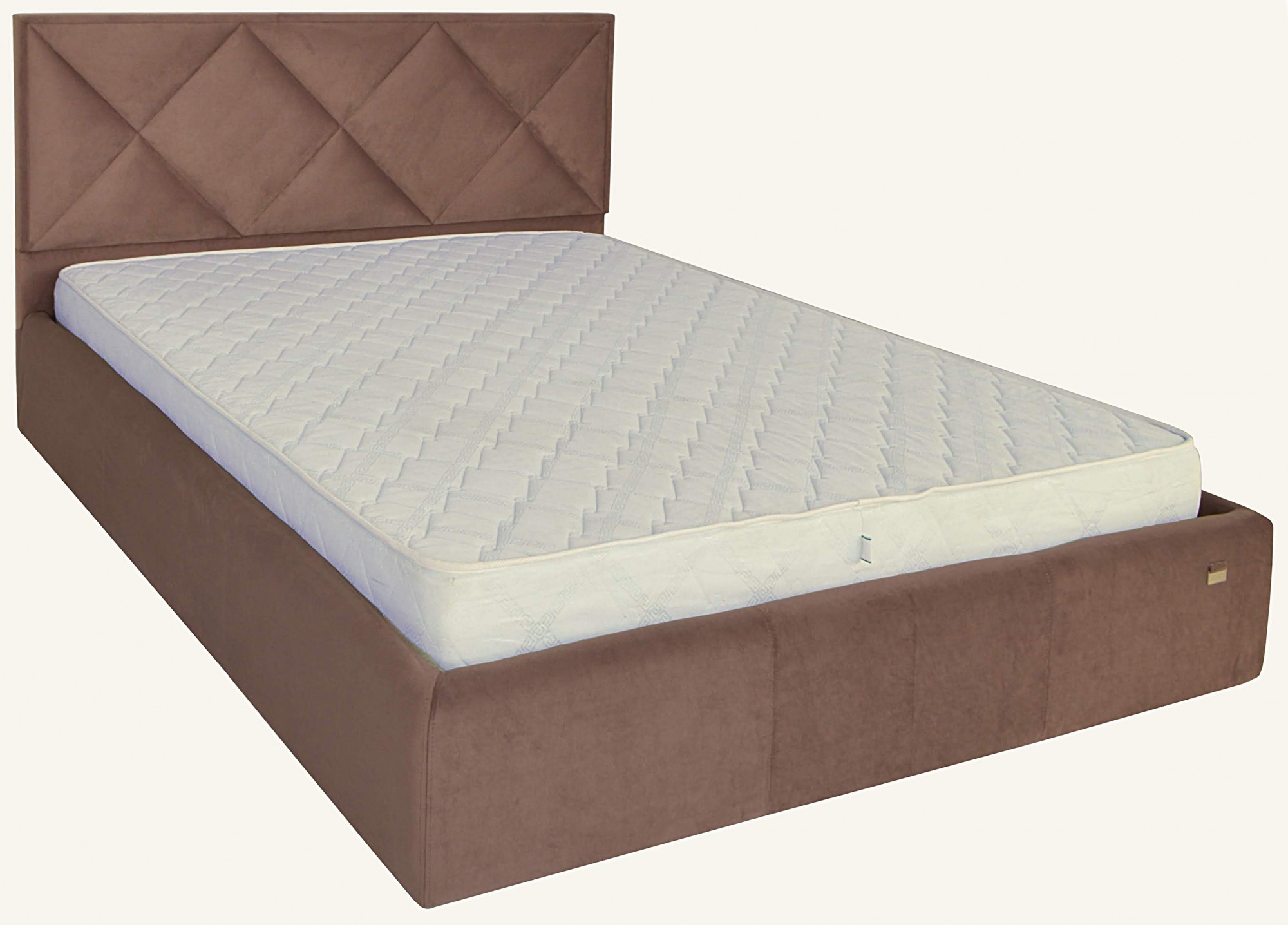 Кровать двуспальная Leeds Comfort 160х190 см с подъемным механизмом Коричневый