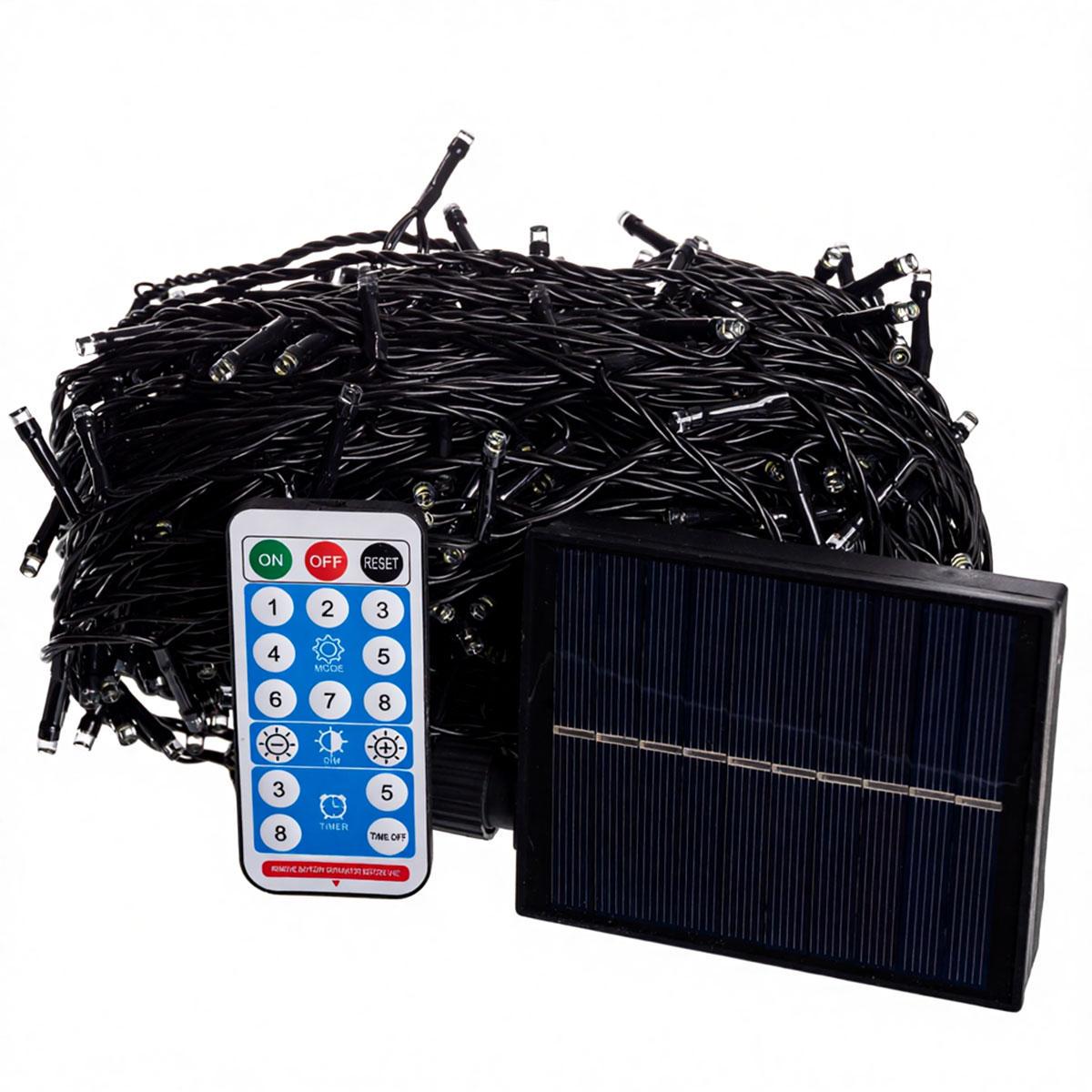 Гірлянда Нитка вулична 500 LED 50 м на сонячній батареї Чорний/Різнокольоровий (SB500L50MBML) - фото 3 Гірлянда Нитка вулична 500 LED 50 м на сонячній батареї Чорний/Різнокольоровий (SB500L50MBML) - фото 3