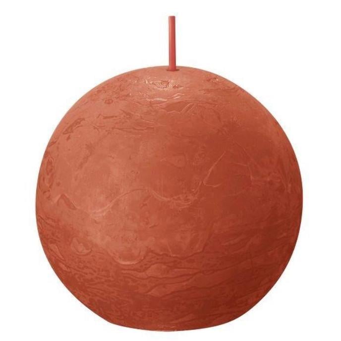 Свеча рустик шар Bolsius 76 мм Earthy orange (2825121156)