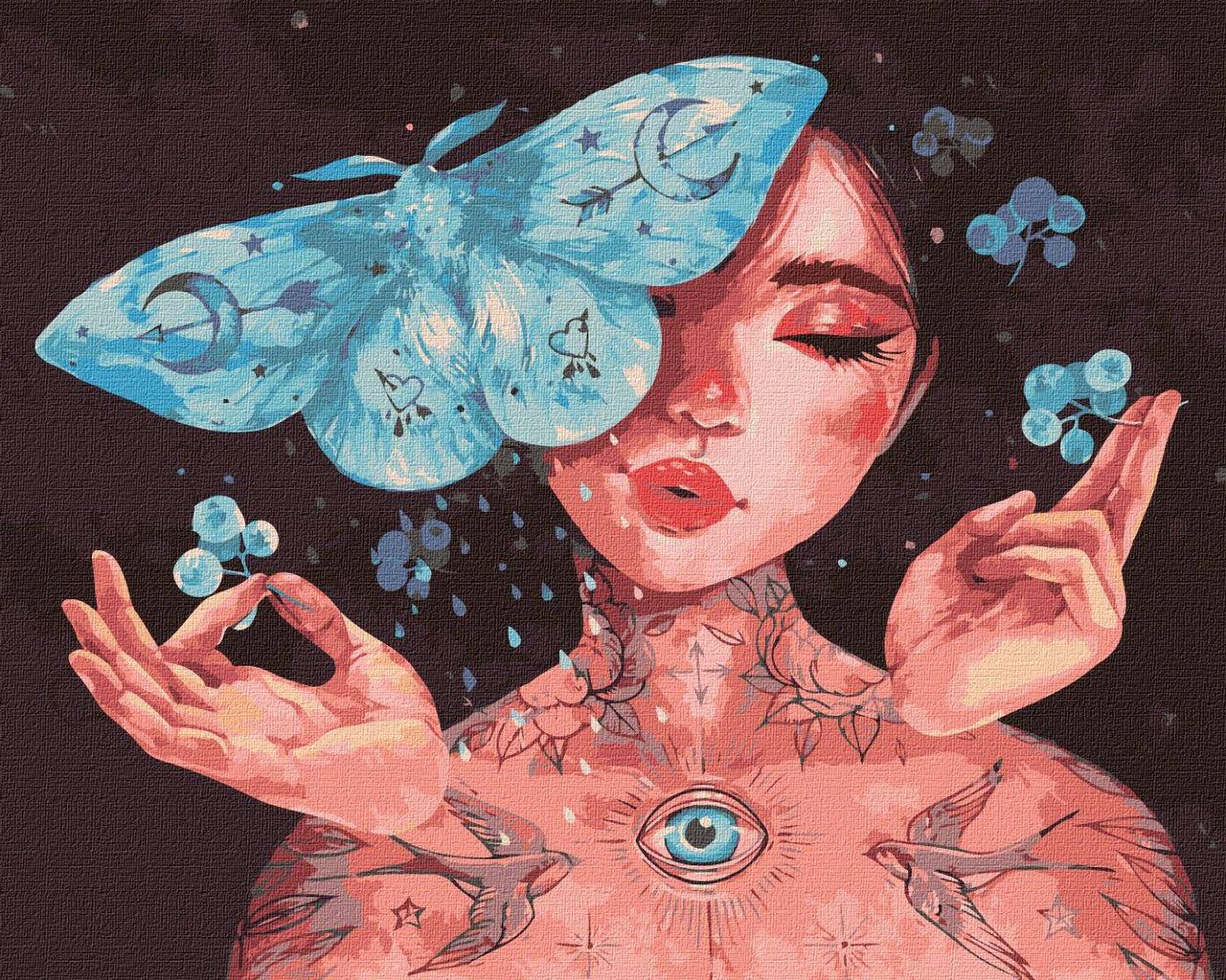 Картина по номерам Ideyka Прикосновение бабочки 40х50 см (2824286916)