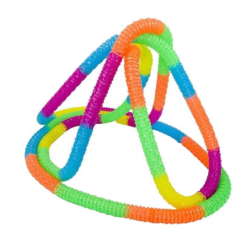 Игровой набор MINDSCOPE Neon гlow Twister Tracks гоночный трек по водопроводным трубам LED 6" (SUN2749)
