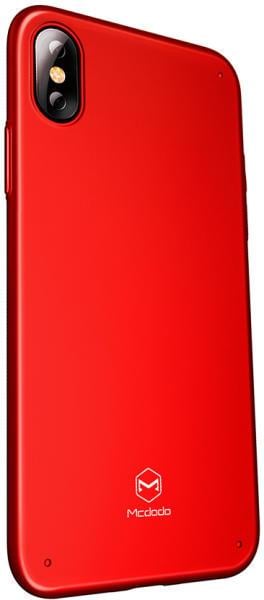 Чехол-накладка McDodo PC Oil Coating Series Case for iPhone X Red