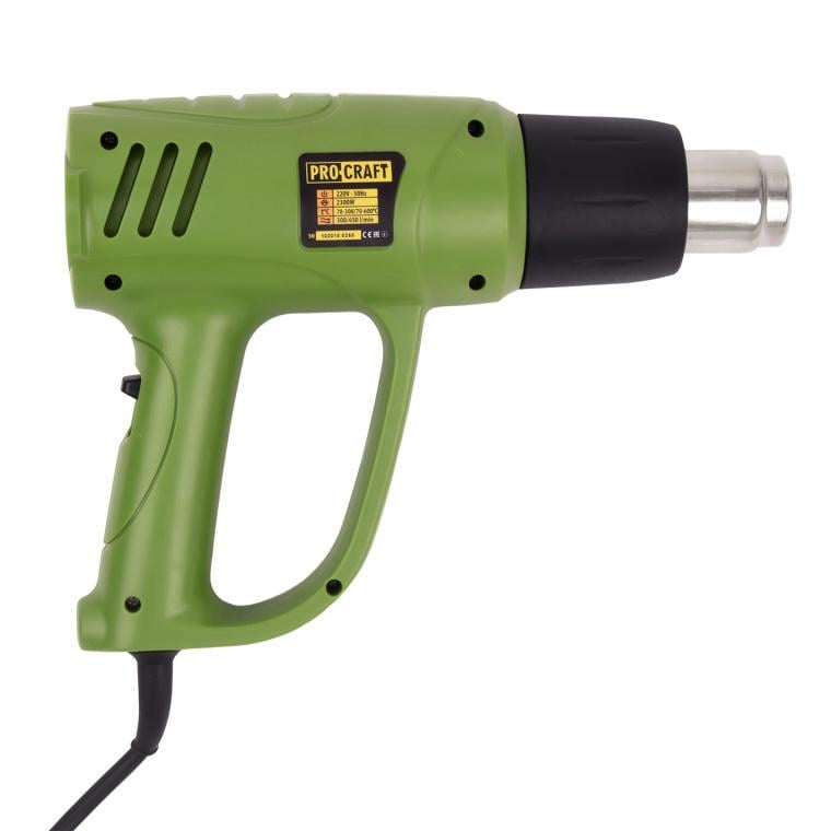 Фен будівельний ProCraft PH2300E 2 режими 4 насадки 2300 Вт - фото 7