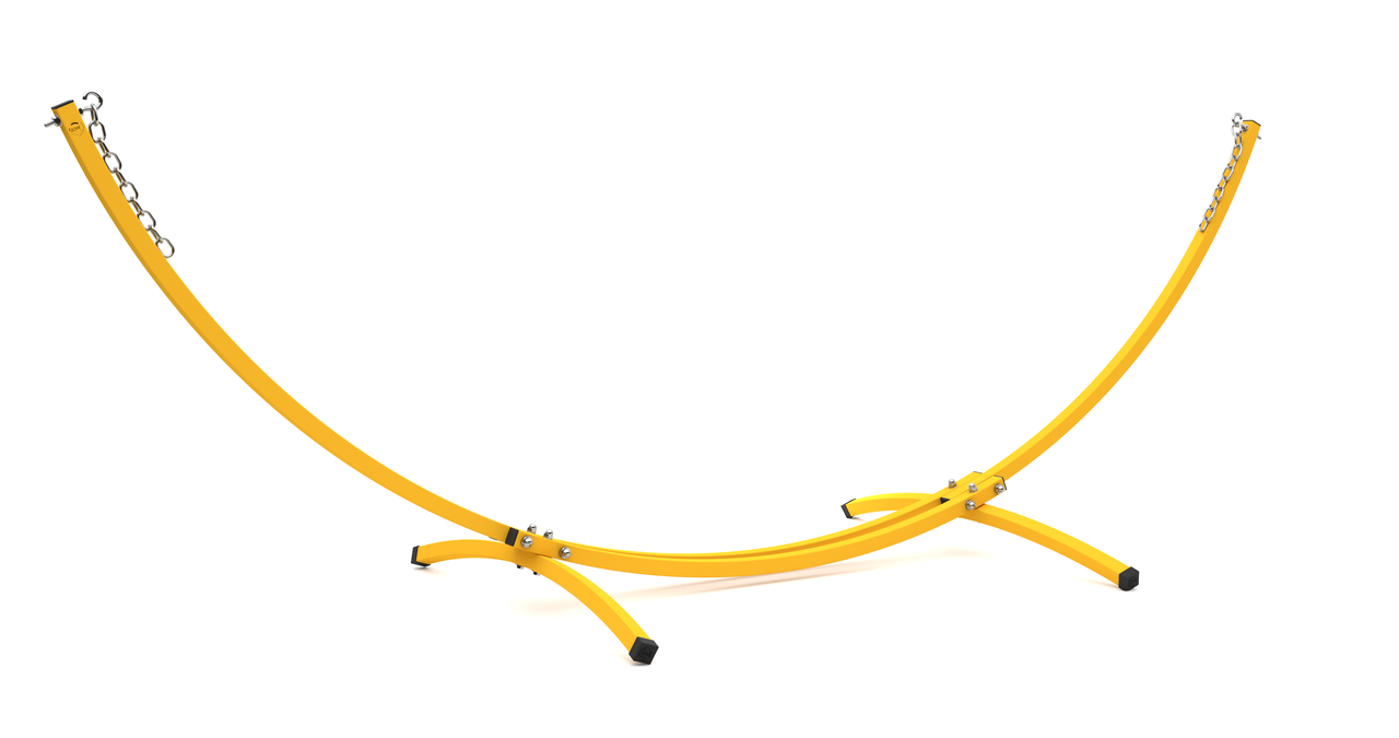 Стійка для двомісного гамака WCG металева з кріпленням для дому/дачі/саду Жовтий (WCGR-YL1) - фото 2