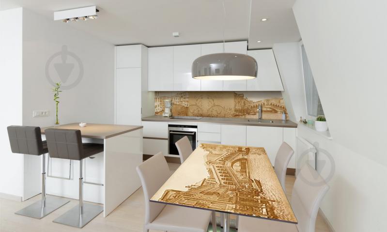 Наклейка виниловая на стол Zatarga «Гранд Канал» 650х1200 мм Z180624/1st