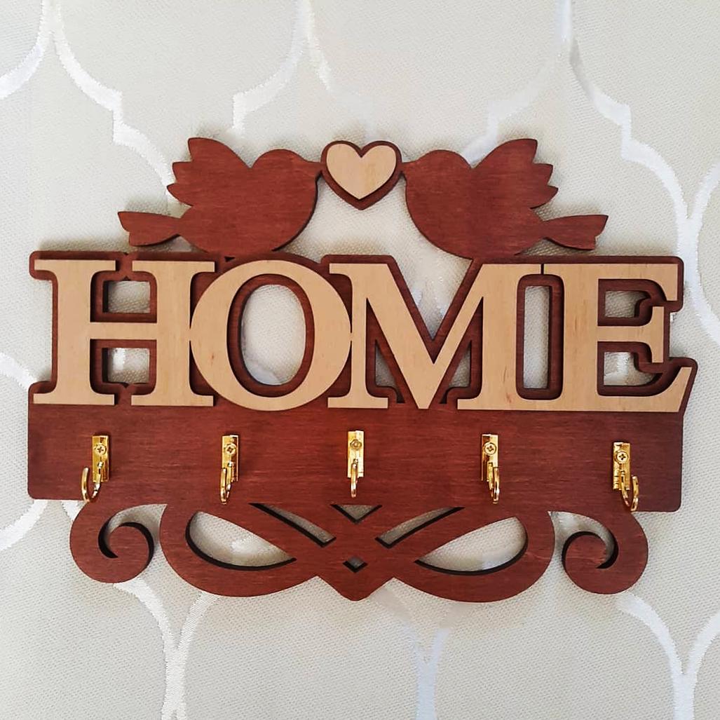Ключница настенная деревянная HouseWood HOME Светлый орех матовый Ключница настенная деревянная HouseWood HOME Светлый орех матовый