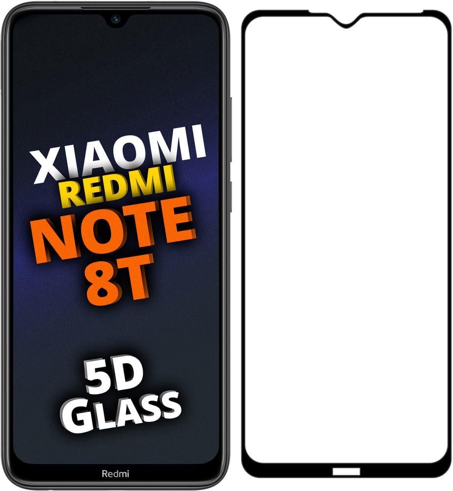 5D стекло Xiaomi Redmi Note 8T (Защитное Full Glue) Black (11169)