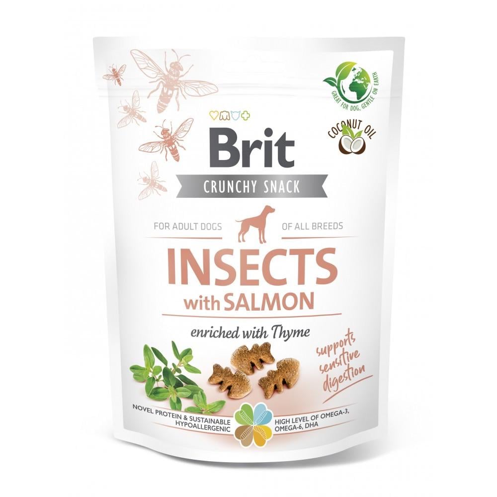 Ласощі для собак Brit Care Dog Crunchy Cracker Insects чутливого травлення 200 г Ласощі для собак Brit Care Dog Crunchy Cracker Insects чутливого травлення 200 г