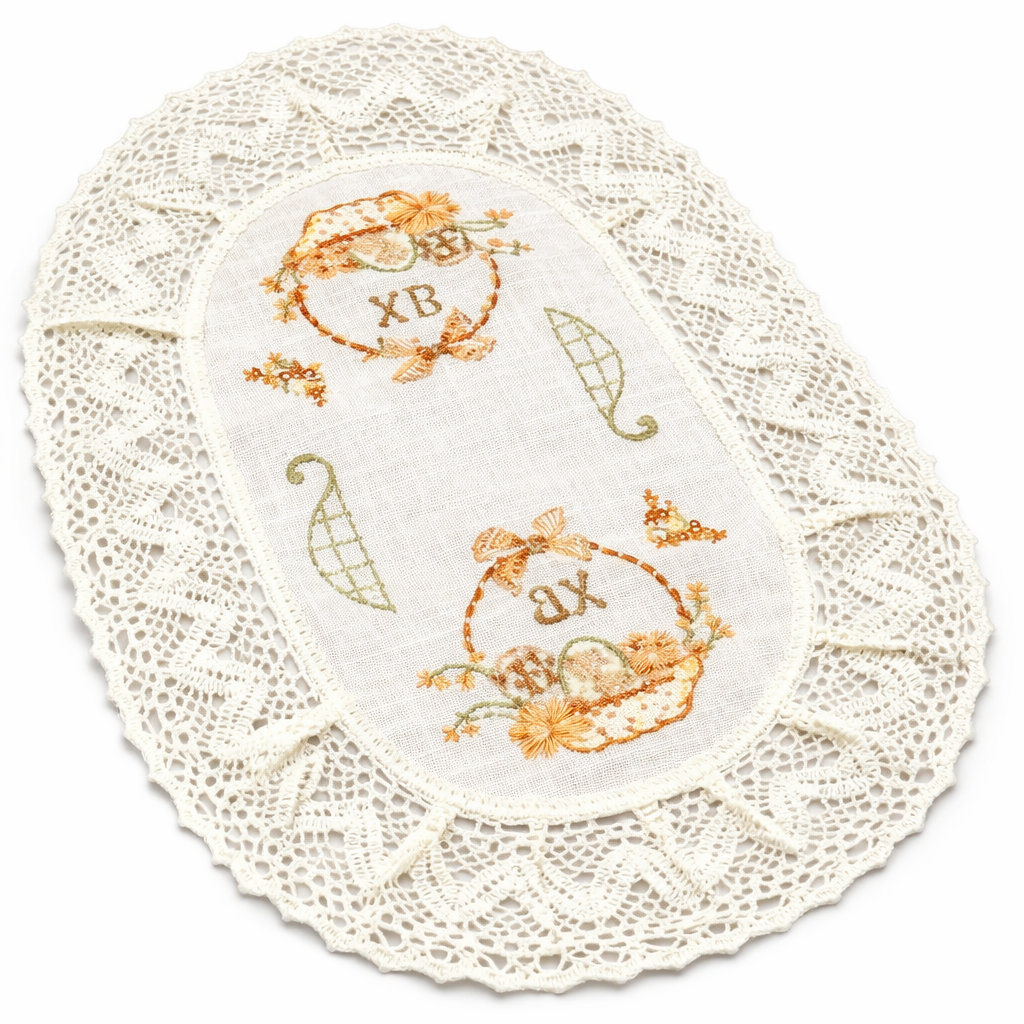 Салфетка пасхальная "ХВ" и Писанки в корзине для пасхальной корзины (9908) Салфетка пасхальная "ХВ" и Писанки в корзине для пасхальной корзины (9908)