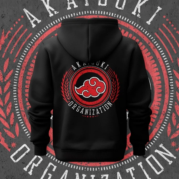 Худи для подростка мальчика с принтом Наруто Akatsuki Organization 150 см (Anime11168)