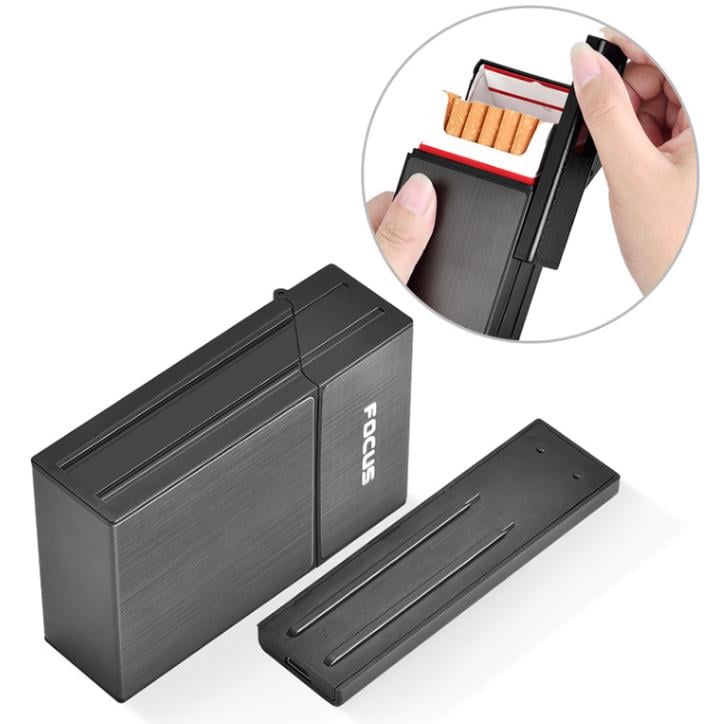 Портсигар електричний з USB запальничкою focus на 20 сигарет (17703733) - фото 4