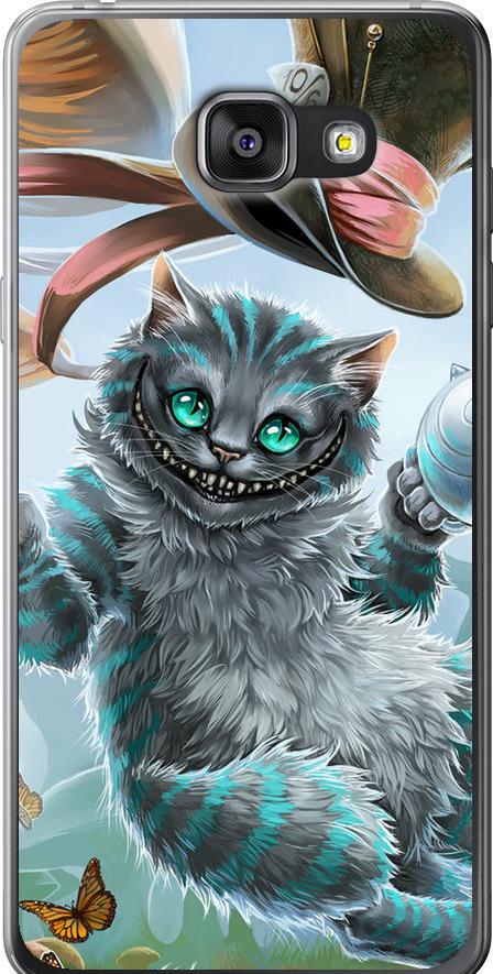 Чехол на Samsung Galaxy A7 (2016) A710F Чеширский кот 2 (3993u-121-42517)