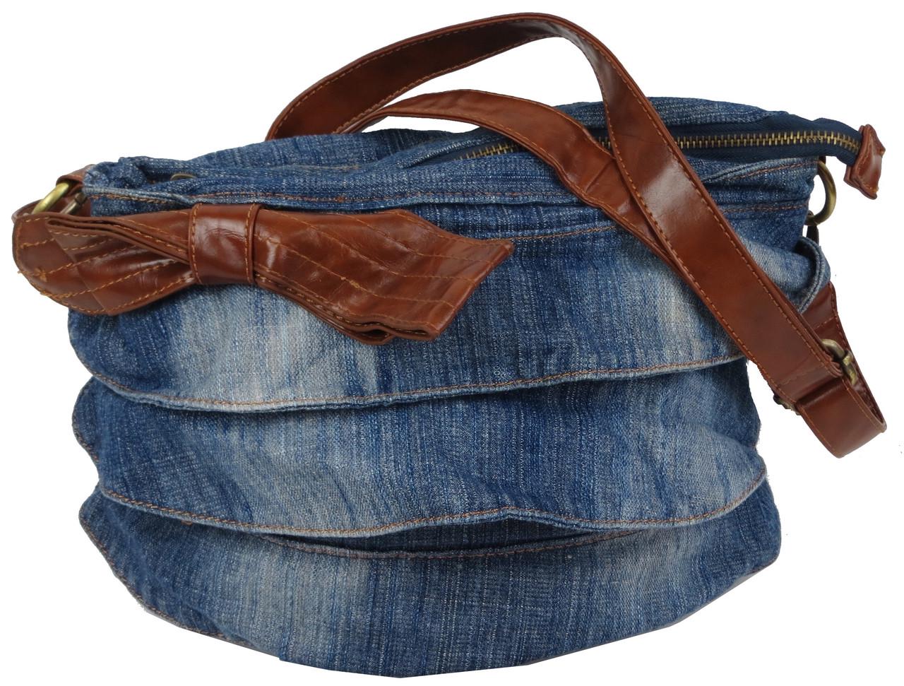 Сумка женская джинсовая Fashion Jeans6012 Синий