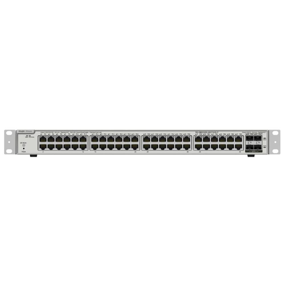 Комутатор гігабітний керований Ruijie Reyee RG-NBS3200-48GT4XS-P L2+ POE 48 портів (42117)