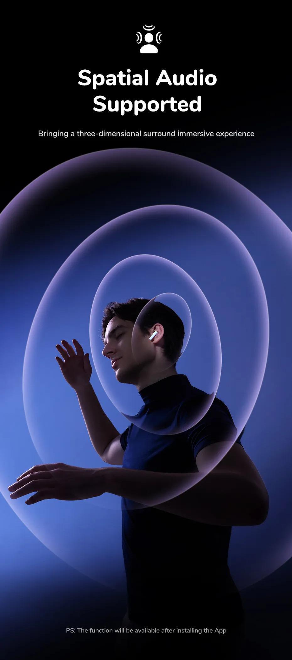 Навушники бездротові UGREEN EchoBuds Magic Кейс з LCD екраном ANC 52 дБ Hi-Res Audio LDAC Bluetooth 5.4 Білий (55137) - фото 23 Навушники бездротові UGREEN EchoBuds Magic Кейс з LCD екраном ANC 52 дБ Hi-Res Audio LDAC Bluetooth 5.4 Білий (55137) - фото 23