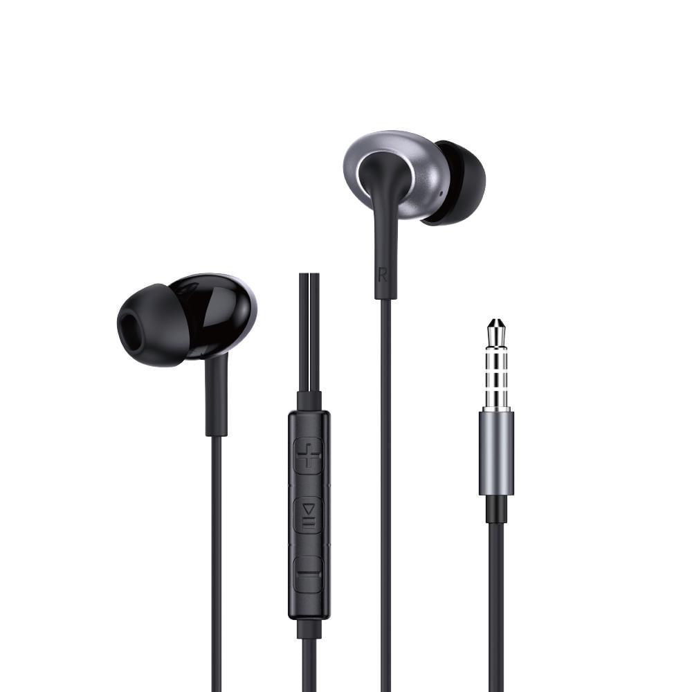 Наушники проводные WIWU EB317 Stereo Wired Earbuds 3,5 мм 1,2 м Black (6977703656640)
