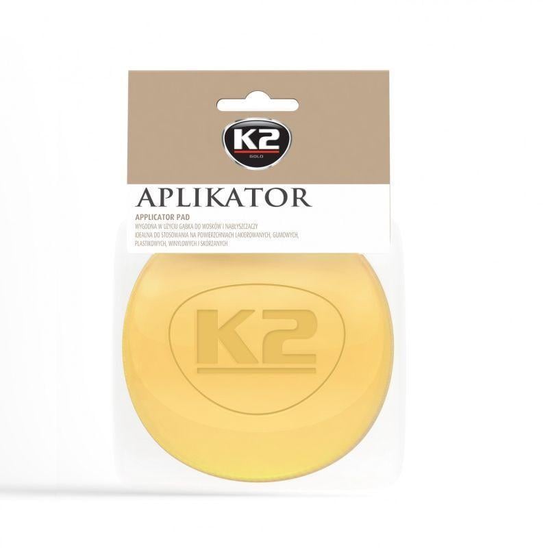 Губка-аплікатор K2 Gold Aplikator для восків та поліролів 10 см Жовтий (L710)