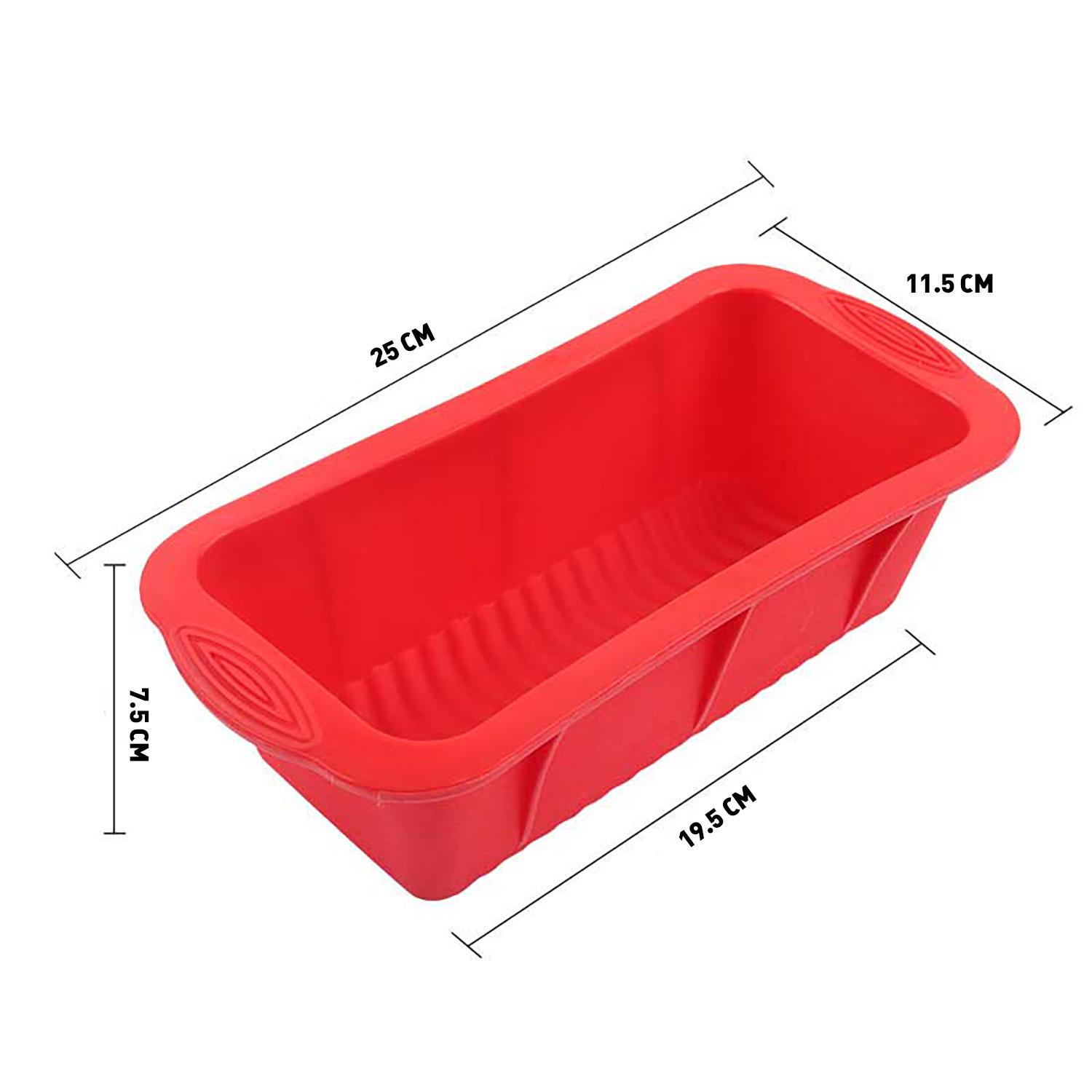 Форма для выпекания хлеба силиконовая 25х11,5х6 см Розовый (84854) - фото 9