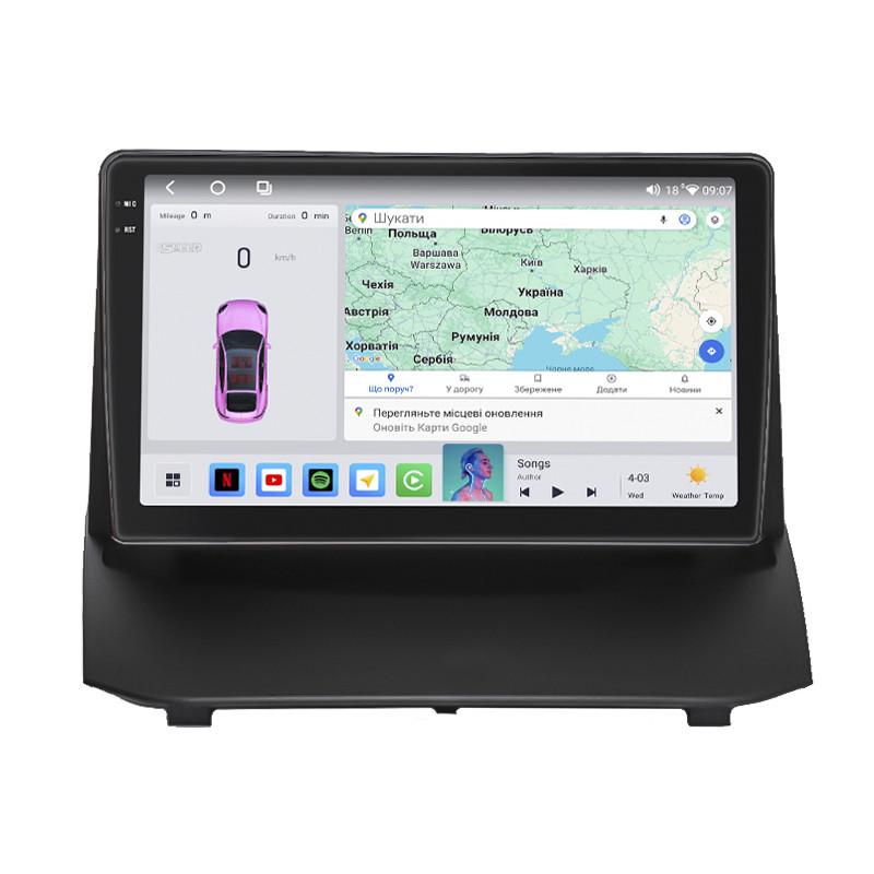 Автомагнітола штатна Lesko QLED CarPlay/4G/Wi-Fi/GPS/360° для Ford Fiesta Mk6 Рестайлінг 2012-2019 4/64Gb 9" (2318090955)