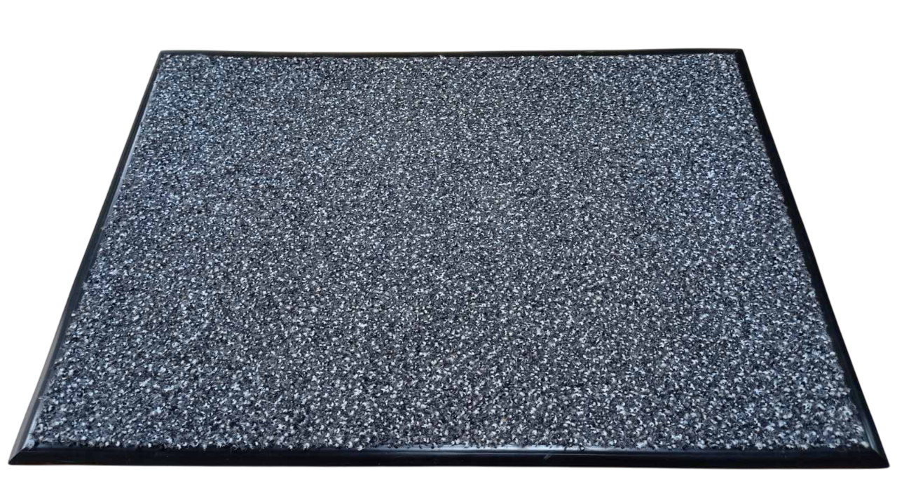 Коврик придверный Кристалл на резиновой основе 70х50 см Серый (10396331)