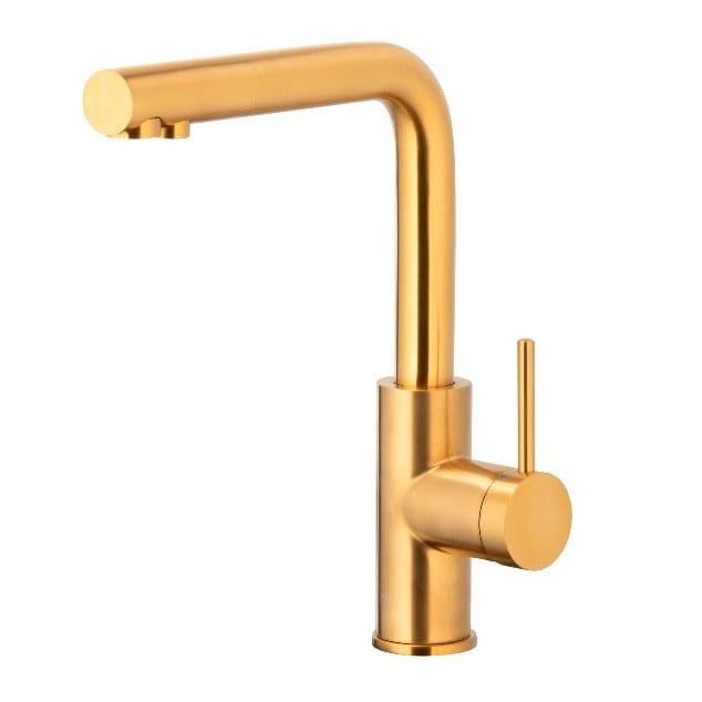 Смеситель для кухни KFA Armatura Duero Pure однорычажный Золотой матовый (TP-6623-914-31) Смеситель для кухни KFA Armatura Duero Pure однорычажный Золотой матовый (TP-6623-914-31)
