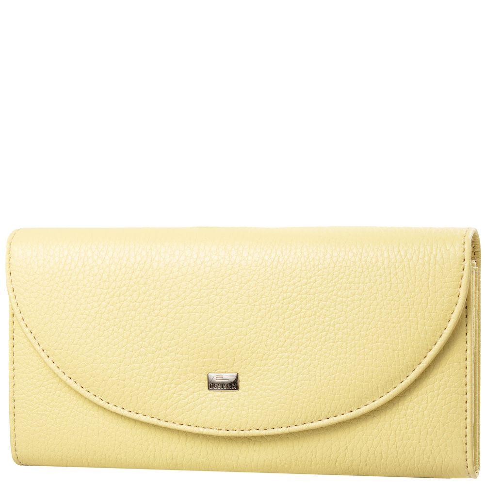 Кошелек женский кожаный DESISAN 1247 Светло-желтый