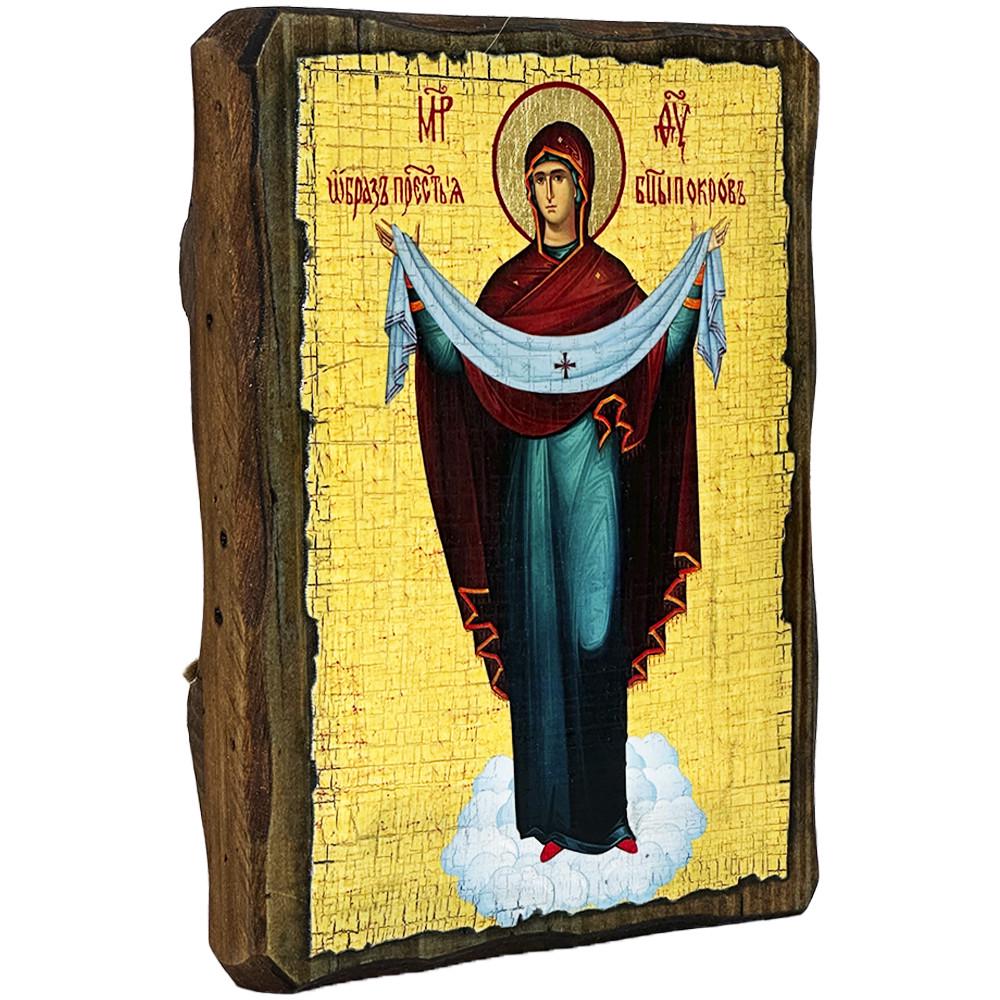 Ікона Свята Богородиця Покрова під старовину (1012-1) Ікона Свята Богородиця Покрова під старовину (1012-1)