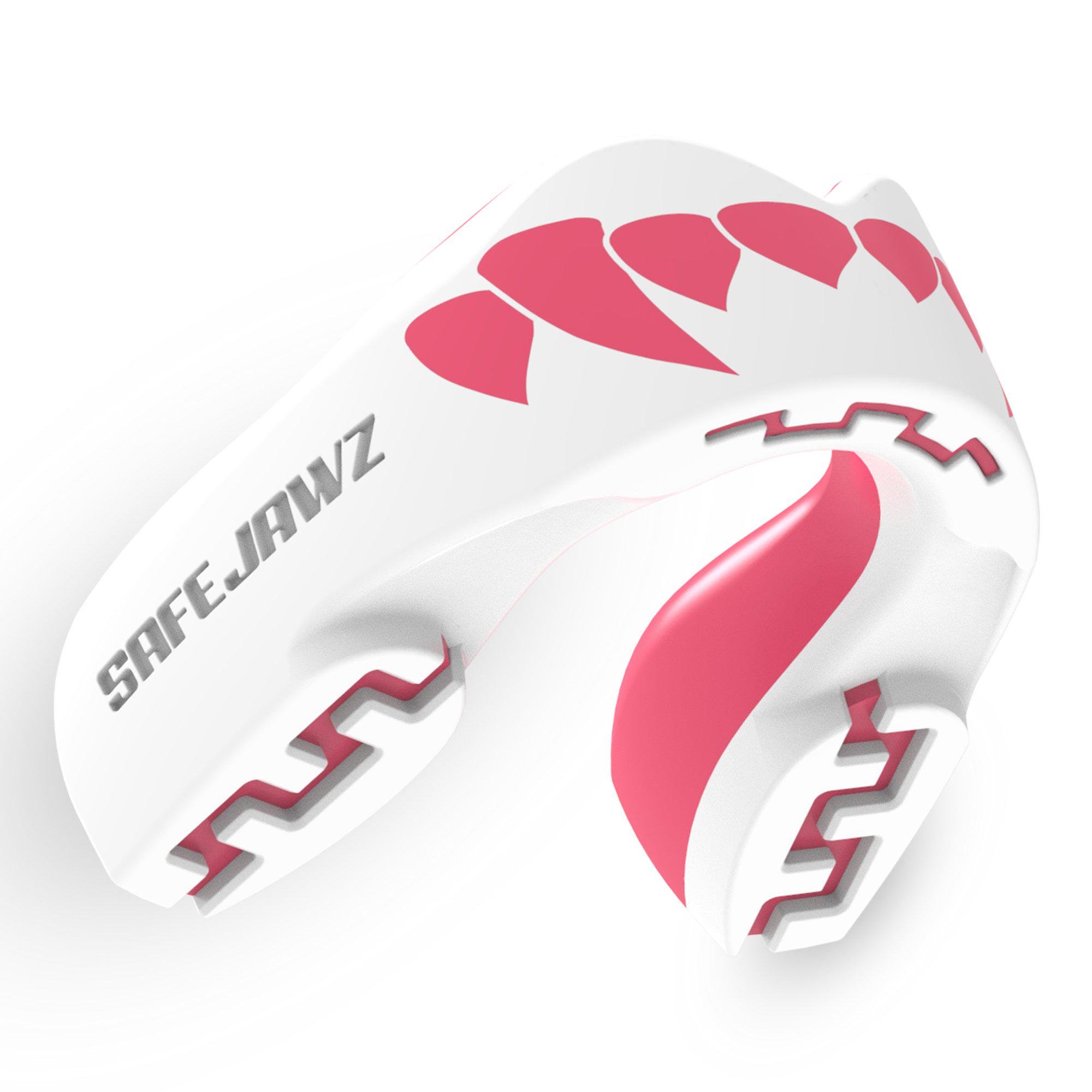 Капа боксерская детская Safejawz Extro Series Self-Fit Fangz Pink