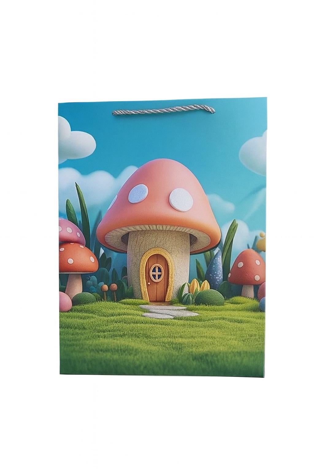 Пакет подарочный бумажный Fairytale house 3D M 26х32х10 см (R34515-M)