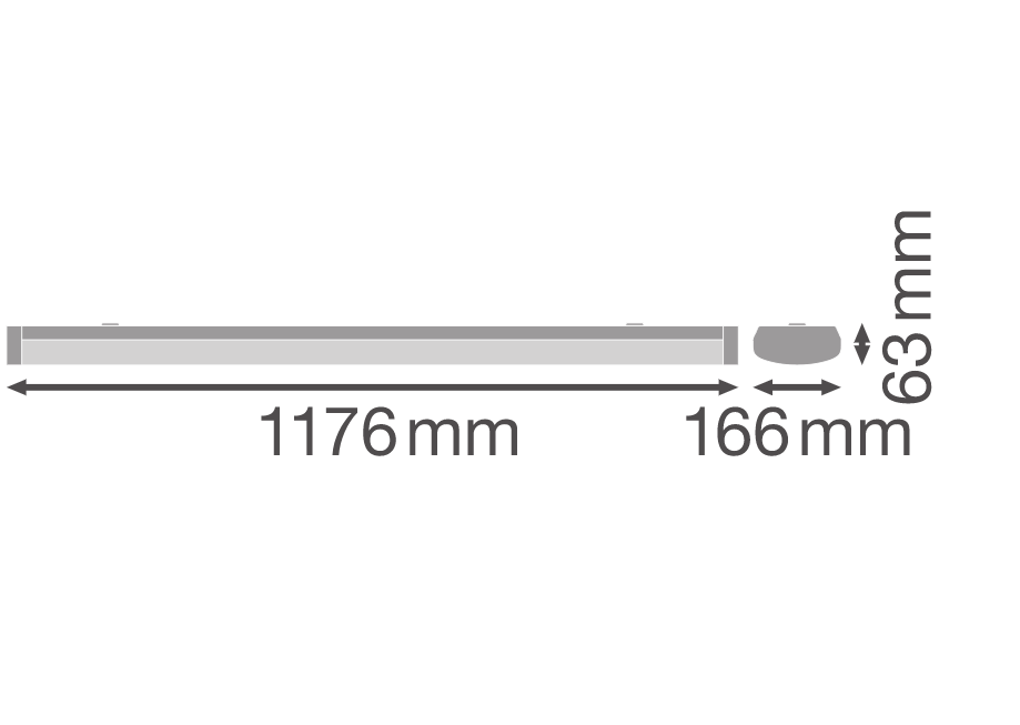 Cветильник линейный led Ledvance общественный 32 W 4384 lm 4000K 1176 мм IP44 Холодный белый (4058075733114) - фото 3