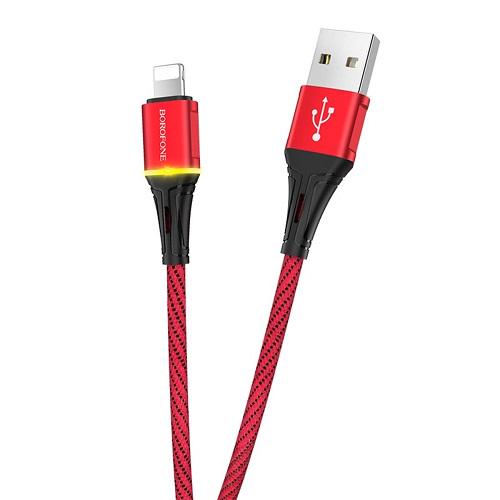 Кабель Borofone BU25 Glory USB Lightning 2,4 A 1,2 м Red (554125) Кабель Borofone BU25 Glory USB Lightning 2,4 A 1,2 м Red (554125)