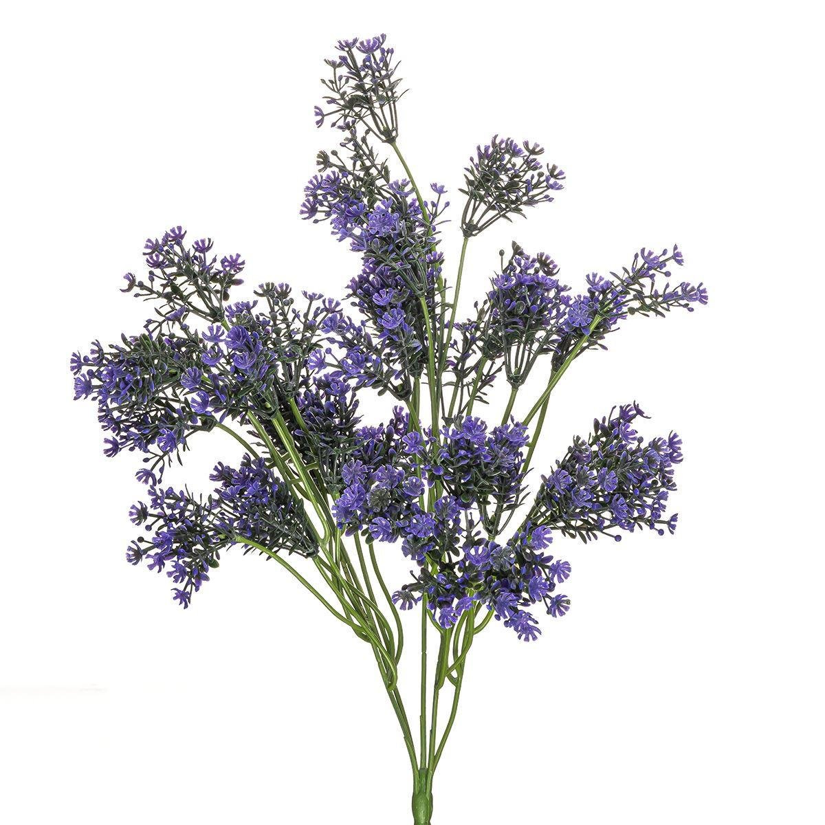 Искусственный гипсофил букет пластик 30 см Фиолетовый